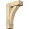 Ekena Millwork Thorton Block Rough Sawn Bracket w/ Offset Brace, Douglas Fir, 6"W x 16"D x 24"H BKT0604X16X24THR05RDF - alternate 1